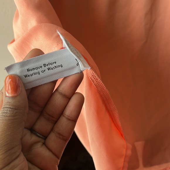 • J. Crew Peach Ruffle Top Blouse New Without Tags - Picture 7 of 10